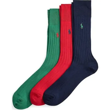 Pánské oblečení Ponožky Polo Ralph Lauren 3-pack 449P04725 vícebarevná MLC, vel. ONE SIZE