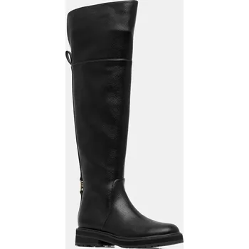 Dámské kozačky Kozačky Twinset dámské, černá barva, na plochém podpatku, 252TGT124 252TGT124.00006 99X, EUR 37