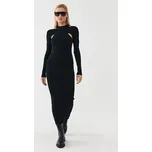 Hugo Úpletové šaty 50493747 Černá Slim Fit XS