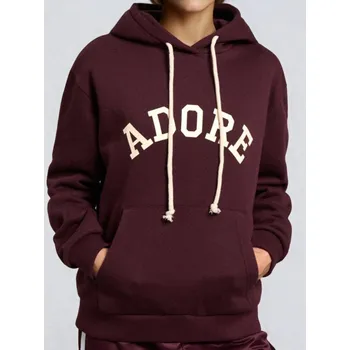 Dámská mikina Sinsay - Mikina s nápisem - burgundy - 049FJ-93X - 049FJ-93X-XS