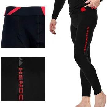 Pánské termo spodky Henderson pánské spodky Dlouhé spodky Safe 22970 černé vícebarevné velikost M