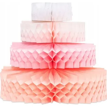 Obraz Papírová dekorace PartyDeco Dort 23 cm růžová