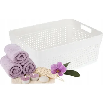 Úložný box Univerzální koš plast bílý