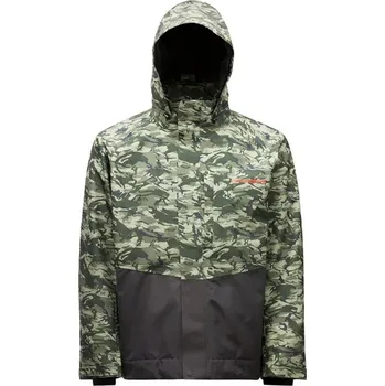 Rybářské oblečení Grundéns Bunda Downrigger Gore-Tex Jacket Refraction Camo Green/Anchor - M