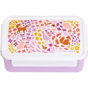 Svačinový box A Little Lovely Company - krabička na svačinu - květinová zahrada