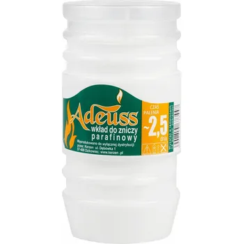 Svíčka Parafínový vklad do hřbitovních svíček svíček Kerzen 11 cm