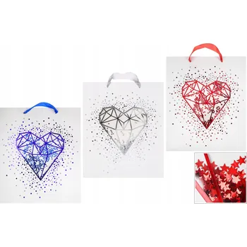 Dárková taška Dárková taška Srdce 270x320x110 mm RAVI