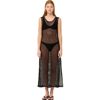 Dámské šaty Plážové šaty Vamp bez rukávů ze síťoviny 22523 černé velikost S