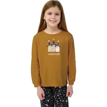 Chlapecké pyžamo Dětské bavlněné pyžamo s manžetami Vamp 23206 yellow narcissus velikost 6