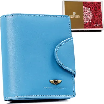 Peterson dámská peněženka z pravé kůže modrá