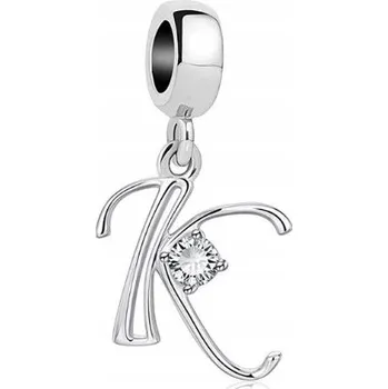 Přívěsek Přívěsek na náramek písmeno písmeno K stříbro 925