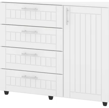 Komoda Komoda K-4+1 MDF Barva: bílá