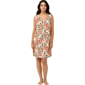 Dámská noční košile Letní noční košile s potiskem Vamp 22023 red cinnabar velikost S