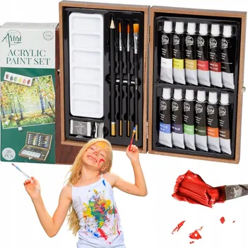 Vodová barva Akrylové barvy Creative Artist vícebarevné 12 ks 144 ml