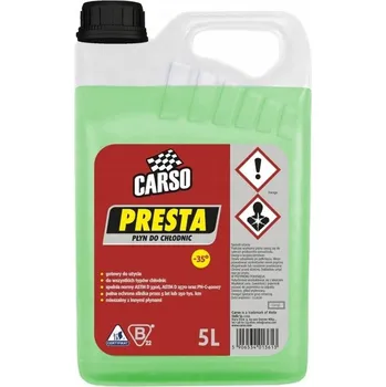 Náplň do chladiče a ostřikovače K2 Carso Presta Zelená Chladicí kapalina -35°C 5L