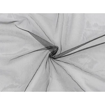 Exkluzivní pružný tyl na vsadky, výstřihy, rukávy, tělové podšívky černá 1 m