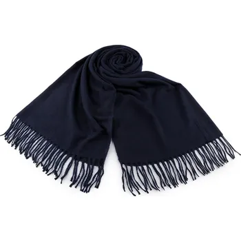 Deštník Šátek / šála s třásněmi 70x180 cm modrá tmavá 1 ks