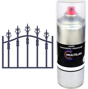 Barva ve spreji Profesionální lak ve spreji na rez oceli a kovů RAL 5011 lesklý