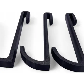 Věšák 3 x Háček / Věšák na sprchové sklo 8mm, na vanu