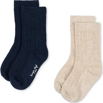 Pánské ponožky Dětské ponožky Konges Sløjd 2 PACK PONTELLE SOCKS 2-pack KS103645.9BYA námořnická modř 59X, vel. 22/24