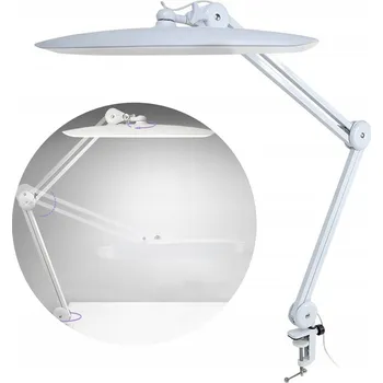 Stojací lampa VÝKONNÁ BÍLÁ LED LAMPA NA STŮL S DRŽÁKEM PRO MONTÁŽ DO KANCELÁŘE I DOMŮ