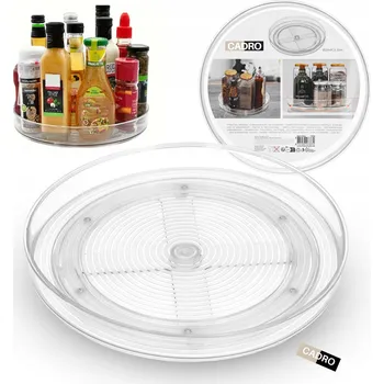 Otočný organizér do lednice kuchyně na koření kosmetiku 360° 24 cm