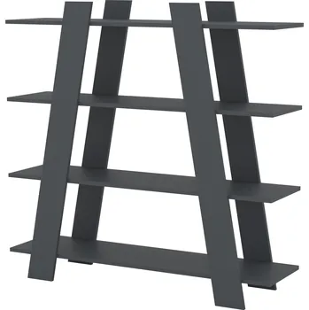 regál Policový regál PYRAMIDA Barva: antracit