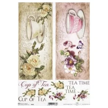 Umělecký papír Rýžový papír A4 - R0493 - květiny a rostliny