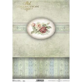 Umělecký papír Rýžový papír A4 - květiny a rostliny r0816