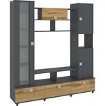 Obývací stěna VERONA Barva: antracit + dub tacho