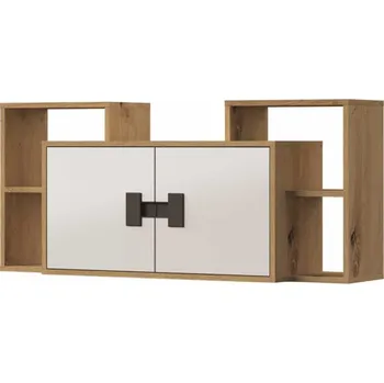 regál Max-i Závěsná police BREYSTON 12 do dětského pokoje | dub artisan / bílý lesk