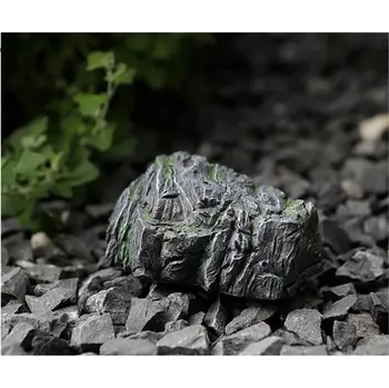 Schránka na klíče / atrapa kamene antracit s mechem (KAM6)