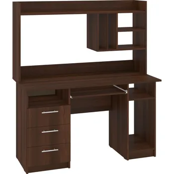 Psací stůl PC stůl OSKAR PLUS Barva: ořech - tmavý