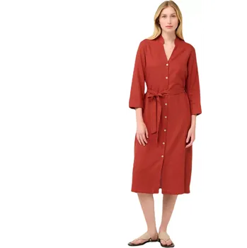 Dámské šaty Letní šaty Vamp z popelínu s knoflíky 22458 red chili velikost M