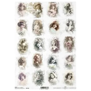 Umělecký papír Rýžový papír - Postavy - R1746