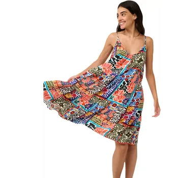 Dámské šaty Letní šaty Vamp na ramínka 22416 coral bay velikost L