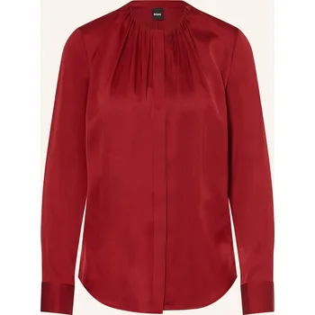 Dámská halenka Boss Dámská Hedvábná Halenka Banorah, tmavě červená, 44