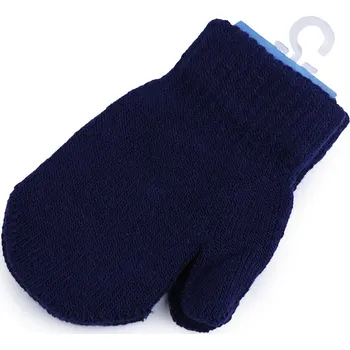 Deštník Dětské pletené rukavice palčáky modrá tmavá 1 pár