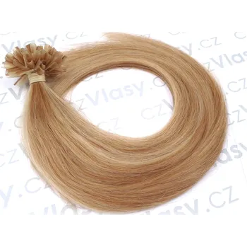 Příčesek czVlasy.cz Asijské vlasy na metodu keratin melír 6/613 Délka: 51 cm, Hmotnost: 0,5 g/pramínek, REMY kvalita