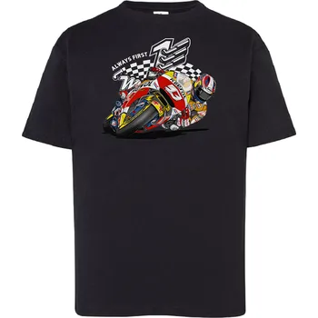 detske-levne-bavlnene-tricko-potisk-silnice-motorka Barva: Black -černá, Dětská bavlněná trička JHK: M