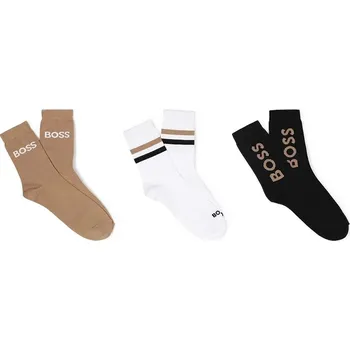 Pánské ponožky Dětské ponožky BOSS 3-pack černá barva, J52636 99X, vel. 39