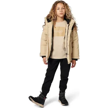 Chlapecká bunda Dětská bunda HUGO béžová barva, G00485 G00485.102.108 80X, vel. 108