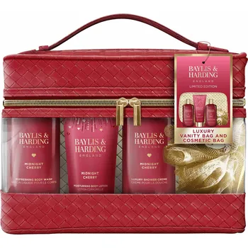 Kosmetická sada Baylis & Harding Midnight Cherry dárková sada v taštičce 6dílná