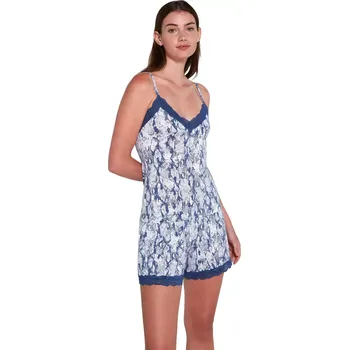 Dámská móda Košilka na ramínka Vamp 20802 světle modrá velikost XXL