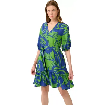 Dámské šaty Letní šaty Vamp z popelínu s potiskem Sea Life 22420 green jolly velikost XL