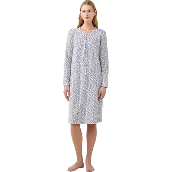 Dámská noční košile Romantická noční košile Vamp s dlouhým rukávem 21456 velikost M