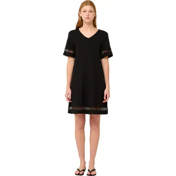 Dámské šaty Jednoduché letní šaty Vamp s výstřihem do V 22520 černé velikost S