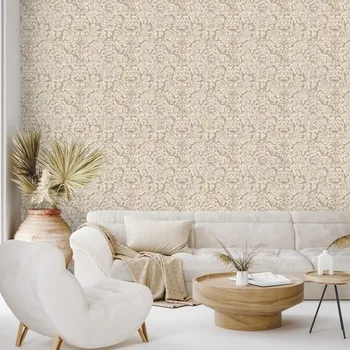 Tapeta Dovido Samolepící fototapeta béžový vintage ornamentální vzor