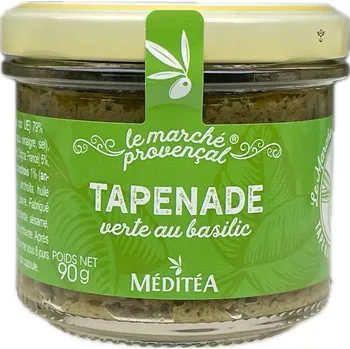 Omáčka Meditea Tapenáda ze zelených oliv s bazalkou, sklo 90g