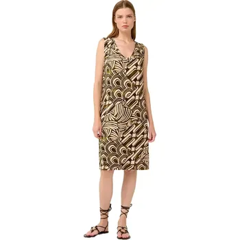 Dámské šaty Letní šaty Vamp bez rukávů s výstřihem do V s marockým vzorem 22482 velikost L